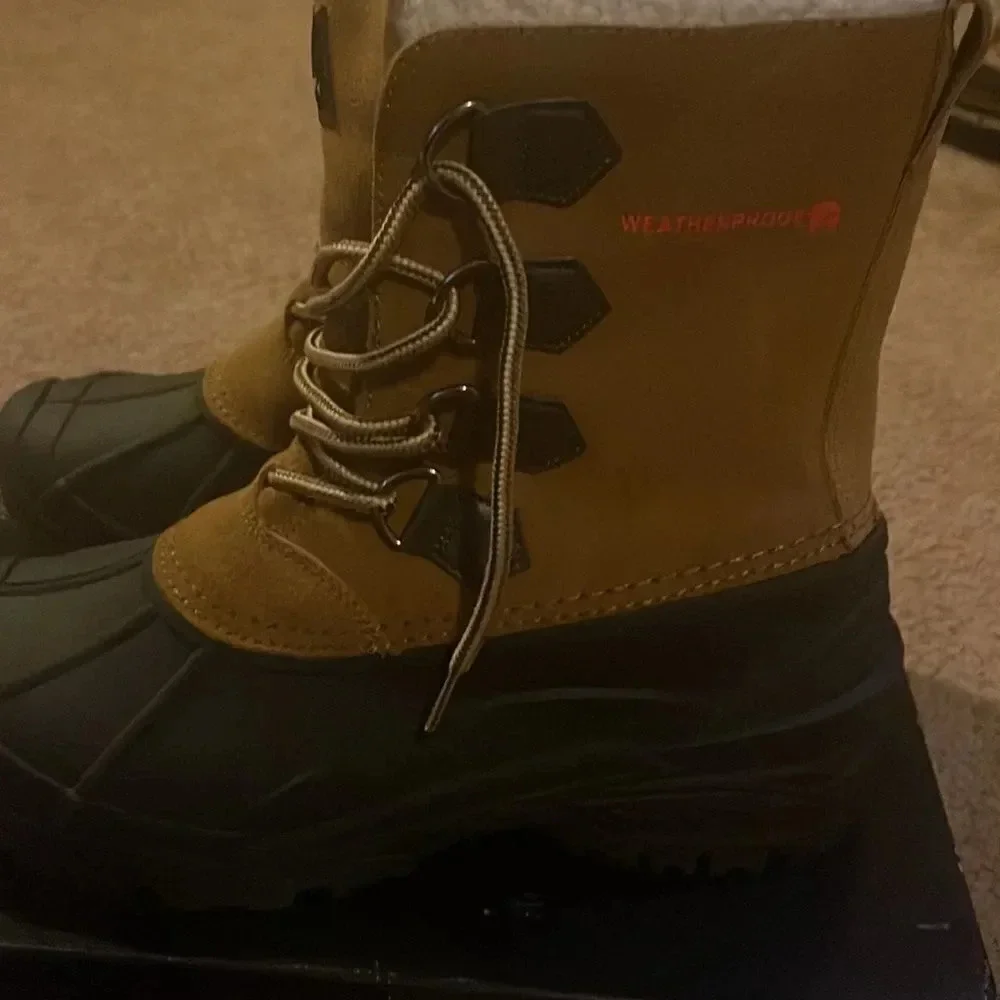 Weatherproof Mens Gorge Insulated Winter Boots Flat Heel